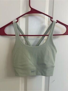 SET Active Sage Green Sports Bra